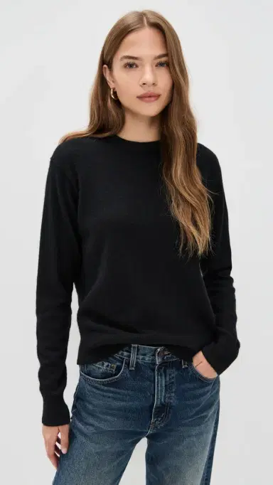 White + Warren Cashmere Crew | Thumbnail 2 White + Warren Cashmere Crew | Thumbnail 2
