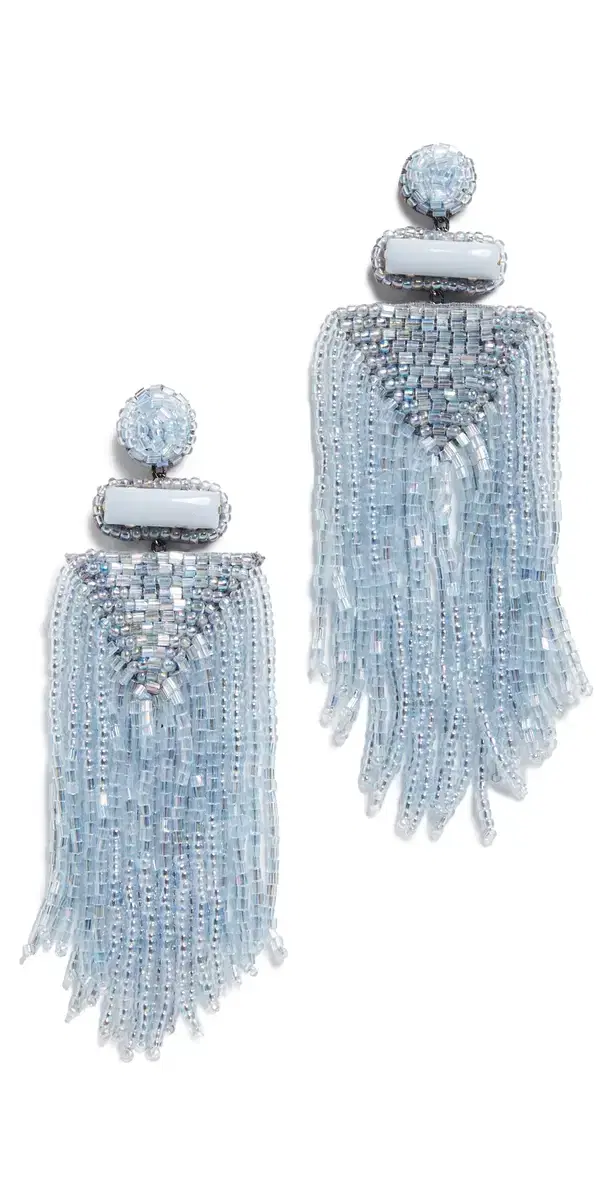 Deepa Gurnani Deepa by  Jody Earrings Powder Blue One Size