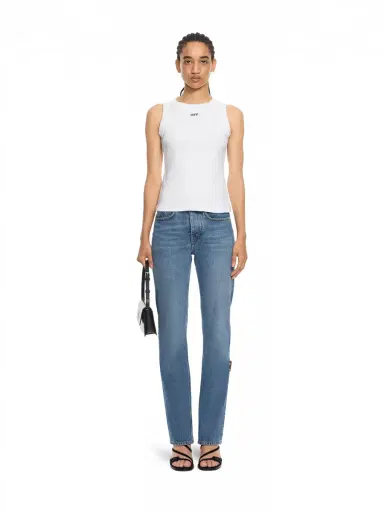 Off-White Off Stamp Rib Round Tank Top | Thumbnail 2 Off-White Off Stamp Rib Round Tank Top | Thumbnail 2