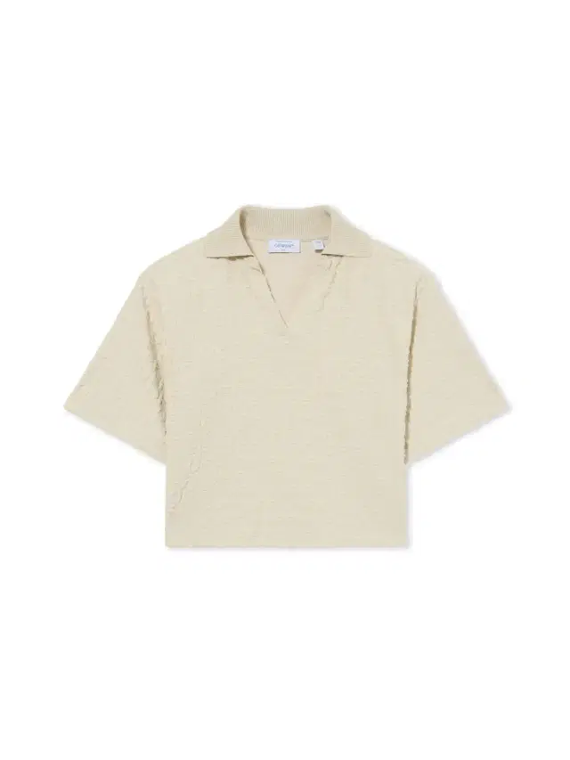 Off-White Terry Off Crop Polo