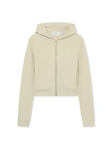 Off-White Terry Off Slim Zip-Up Hoodie | Thumbnail 1 Off-White Terry Off Slim Zip-Up Hoodie | Thumbnail 1