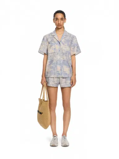 Off-White City Nature Linen Ss Pajama Shirt | Thumbnail 2 Off-White City Nature Linen Ss Pajama Shirt | Thumbnail 2
