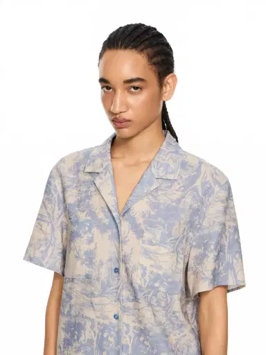 Off-White City Nature Linen Ss Pajama Shirt | Thumbnail 5 Off-White City Nature Linen Ss Pajama Shirt | Thumbnail 5