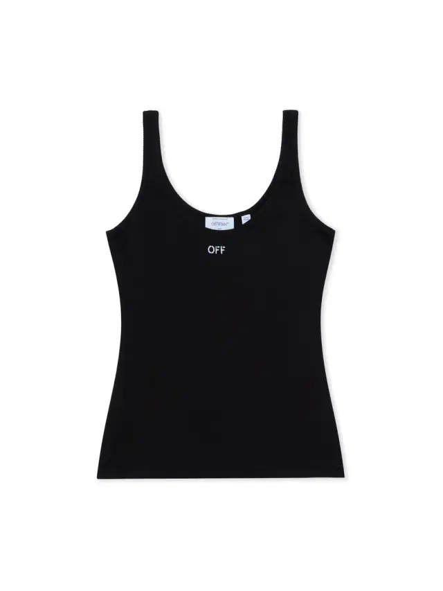 Off-White Off Stamp Rib Tank Top