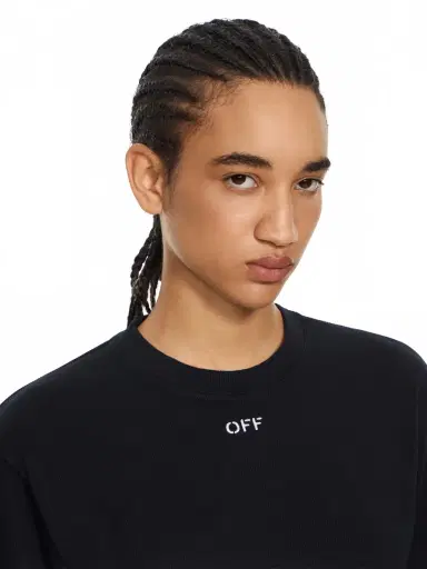 Off-White Off Stamp Rib Cropped Tee | Thumbnail 5 Off-White Off Stamp Rib Cropped Tee | Thumbnail 5
