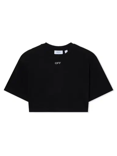Off-White Off Stamp Rib Cropped Tee | Thumbnail 1 Off-White Off Stamp Rib Cropped Tee | Thumbnail 1