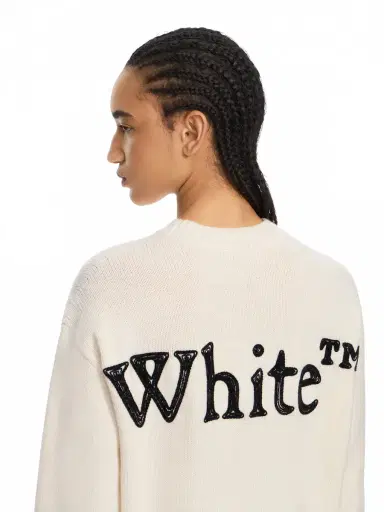 Off-White Bookish Shared Logo Knit Crewneck | Thumbnail 5 Off-White Bookish Shared Logo Knit Crewneck | Thumbnail 5