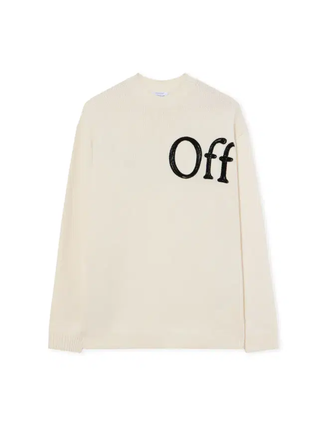 Off-White Bookish Shared Logo Knit Crewneck