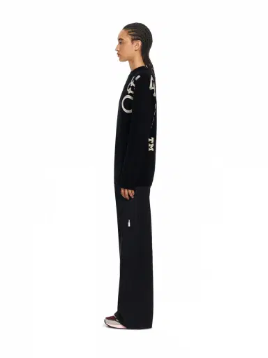 Off-White Vertical Bookish Logo Knit Crewneck | Thumbnail 3 Off-White Vertical Bookish Logo Knit Crewneck | Thumbnail 3