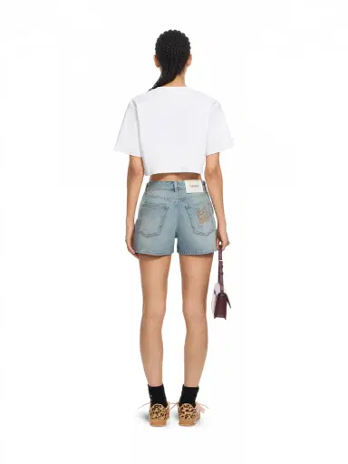Off-White Off Stamp Rib Cropped Tee | Thumbnail 4
