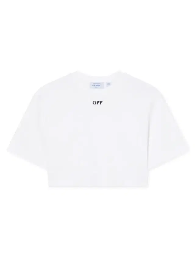 Off-White Off Stamp Rib Cropped Tee