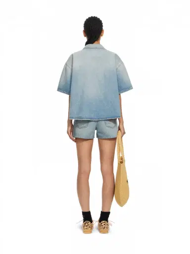 Off-White College Patch Denim Shorts | Thumbnail 4 Off-White College Patch Denim Shorts | Thumbnail 4
