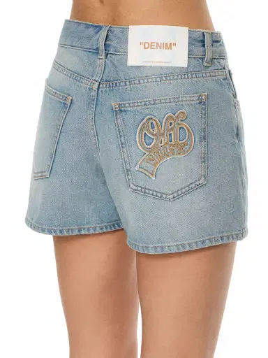 Off-White College Patch Denim Shorts | Thumbnail 5 Off-White College Patch Denim Shorts | Thumbnail 5