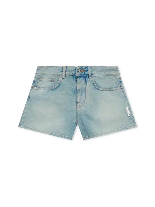 Off-White College Patch Denim Shorts