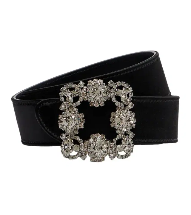 Manolo Blahnik Hangisi satin belt