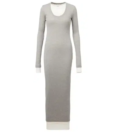Jil Sander Layered cotton jersey maxi dress | Thumbnail 1