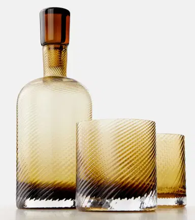 NasonMoretti Borealis glass bottle and tumblers set | Thumbnail 3