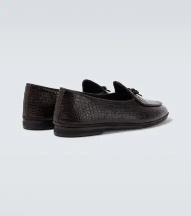 Rubinacci Marfy croc-effect leather loafers | Thumbnail 4 Rubinacci Marfy croc-effect leather loafers | Thumbnail 4