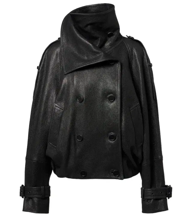 Acne Studios Double-breasted leather jacket