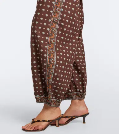 DÔEN Dôen Yarrow printed cotton tapered pants | Thumbnail 2