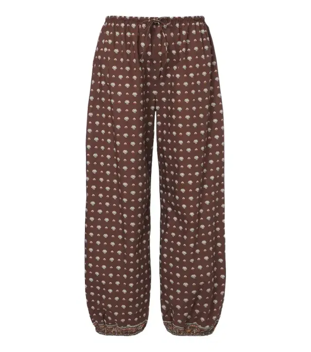 Doen Dôen Yarrow printed cotton tapered pants