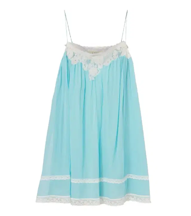 DÔEN Dôen Clemente lace-trimmed silk minidress
