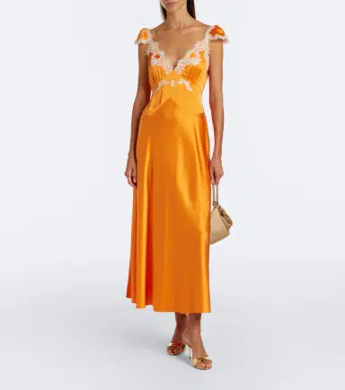DÔEN Dôen Fiona lace-trimmed silk satin maxi dress | Thumbnail 5 DÔEN Dôen Fiona lace-trimmed silk satin maxi dress | Thumbnail 5