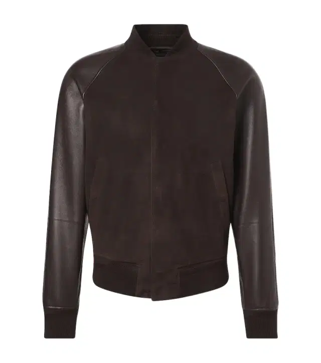 Tom Ford Leather and suede bomber jacket
