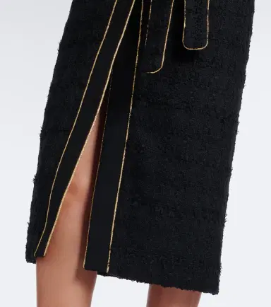 Alessandra Rich Belted cotton-blend bouclé tweed coat | Thumbnail 6 Alessandra Rich Belted cotton-blend bouclé tweed coat | Thumbnail 6