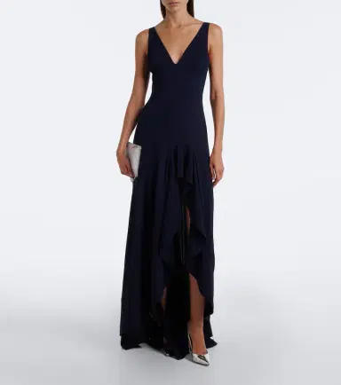 Stella McCartney Ruffled georgette gown | Thumbnail 4