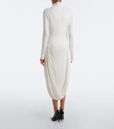 Stella McCartney Draped-detail jersey midi dress | Thumbnail 2
