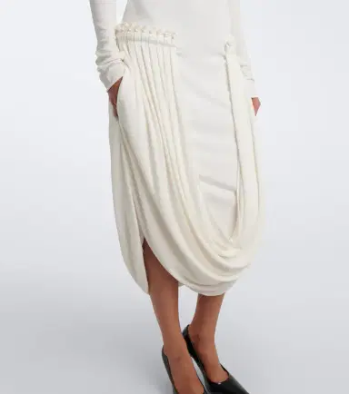 Stella McCartney Draped-detail jersey midi dress | Thumbnail 3