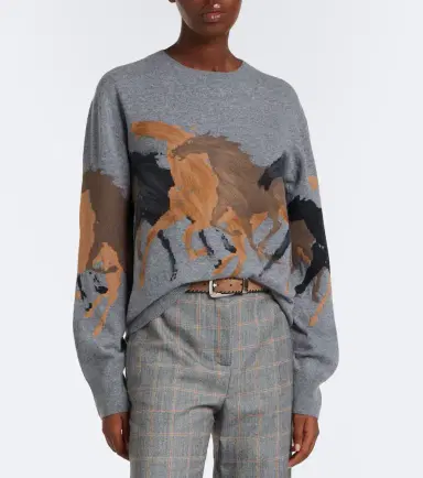 Stella McCartney Intarsia virgin wool sweater | Thumbnail 5 Stella McCartney Intarsia virgin wool sweater | Thumbnail 5