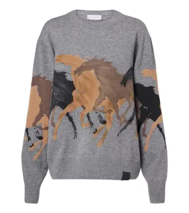 Stella McCartney Intarsia virgin wool sweater | Thumbnail 1 Stella McCartney Intarsia virgin wool sweater | Thumbnail 1