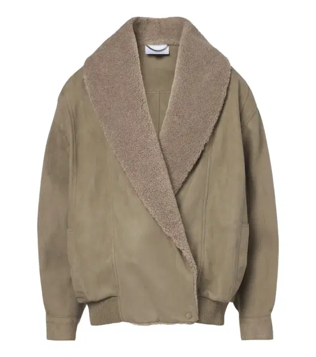 Stella McCartney Oversized teddy-trimmed blouson jacket