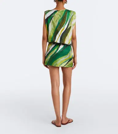 Christopher Esber Belted printed silk minidress | Thumbnail 4 Christopher Esber Belted printed silk minidress | Thumbnail 4