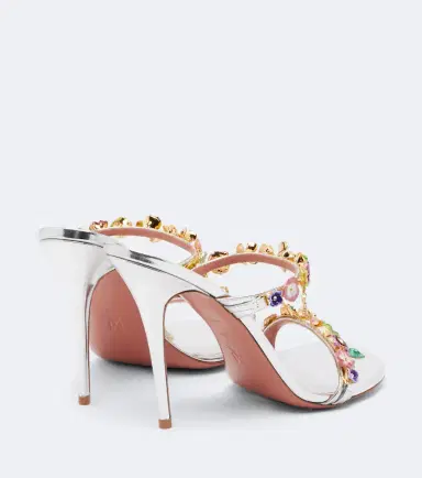 Amina Muaddi Vittoria embellished leather sandals | Thumbnail 3 Amina Muaddi Vittoria embellished leather sandals | Thumbnail 3