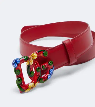 Dolce & Gabbana DG embellished leather belt | Thumbnail 2