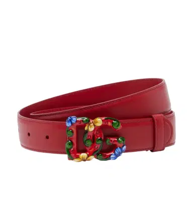 Dolce & Gabbana DG embellished leather belt | Thumbnail 1