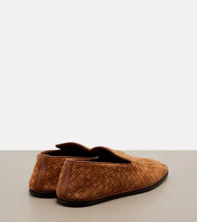Bottega Veneta Palazzo Intrecciato suede loafers | Thumbnail 2