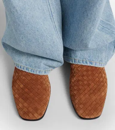 Bottega Veneta Palazzo Intrecciato suede loafers | Thumbnail 5