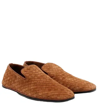 Bottega Veneta Palazzo Intrecciato suede loafers | Thumbnail 1