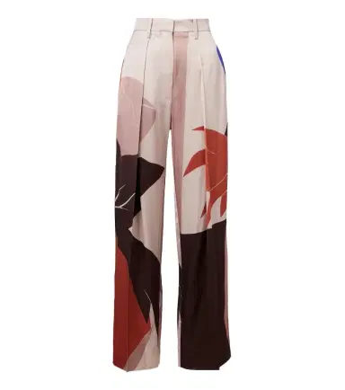 Victoria Beckham Printed satin wide-leg pants | Thumbnail 1 Victoria Beckham Printed satin wide-leg pants | Thumbnail 1