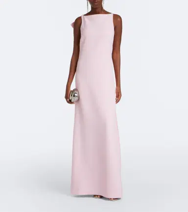 Safiyaa Mallory crêpe gown | Thumbnail 4