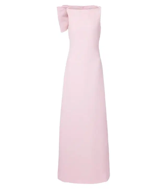 Mallory crêpe gown