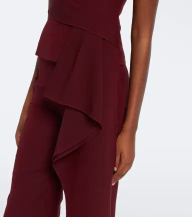Roland Mouret Draped wool and silk top | Thumbnail 3