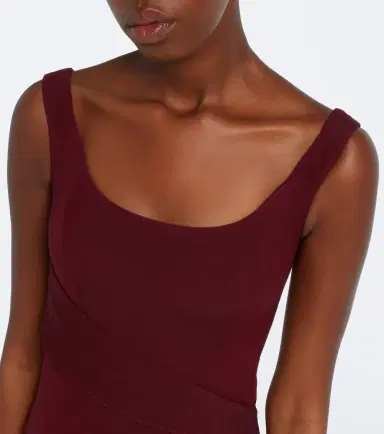 Roland Mouret Draped wool and silk top | Thumbnail 4