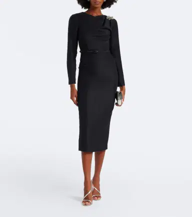 Roland Mouret Crystal-embellished jacquard midi dress | Thumbnail 5