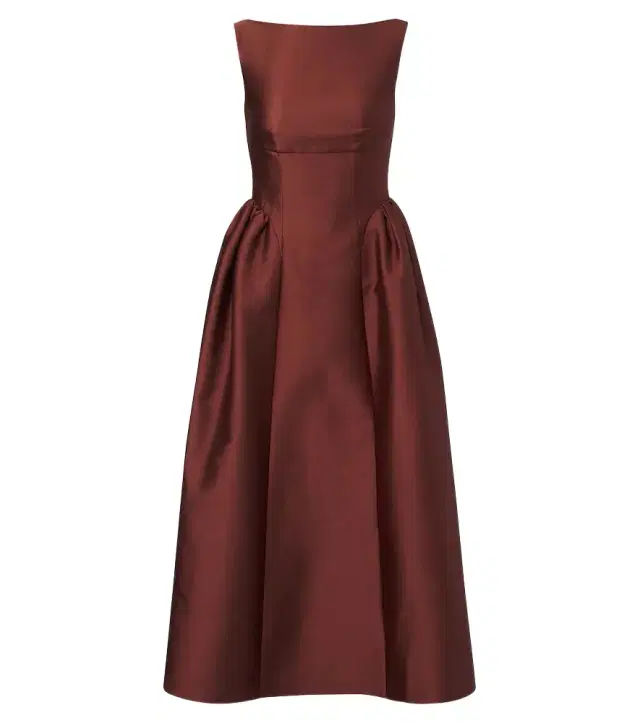 Roland Mouret Taffeta midi dress