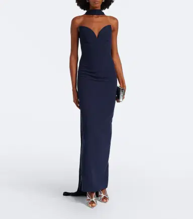 Roland Mouret Scarf-detail corset gown | Thumbnail 4
